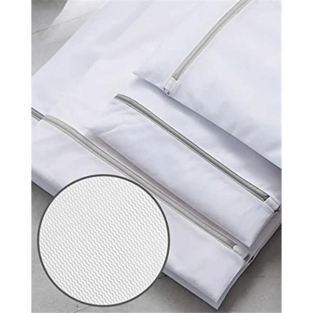 Large Mesh Laundry Bags Set 3Pcs Lingerie Delicates Wash Bag Zipper Closure